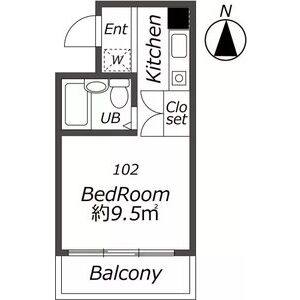 ワンルーム 間取り図