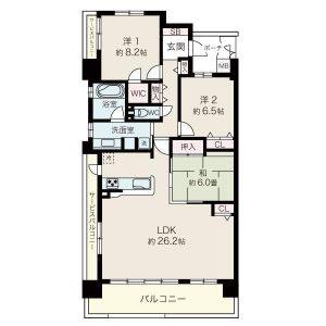 3LDK 間取り図