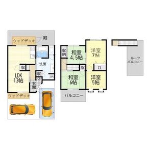 4LDK 間取り図