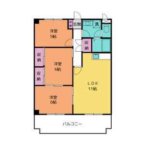 3LDK 間取り図