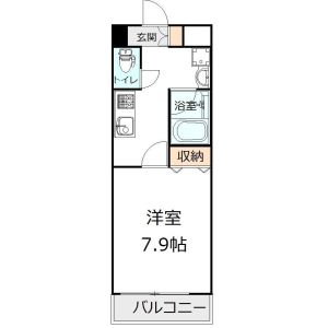 1K 間取り図