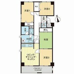 4LDK 間取り図