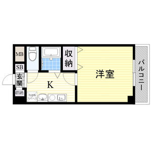 1K 間取り図
