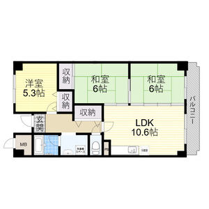 3LDK 間取り図