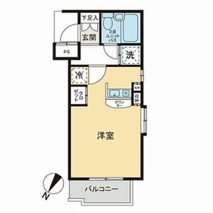 ワンルーム 間取り図