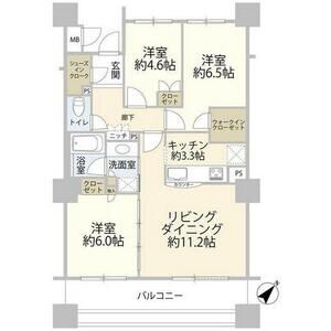 3LDK 間取り図