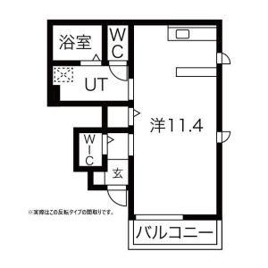 ワンルーム 間取り図