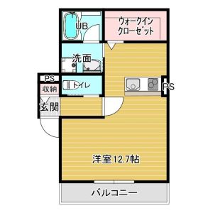 ワンルーム 間取り図