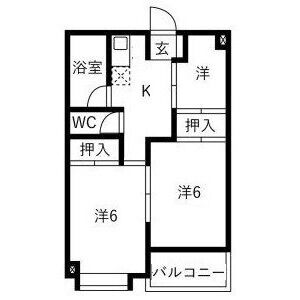 3K 間取り図
