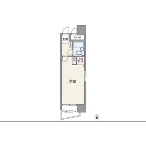1K 間取り図