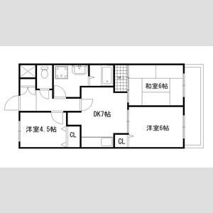 3DK 間取り図
