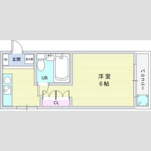 ワンルーム 間取り図