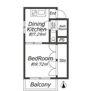 ワンルーム 間取り図