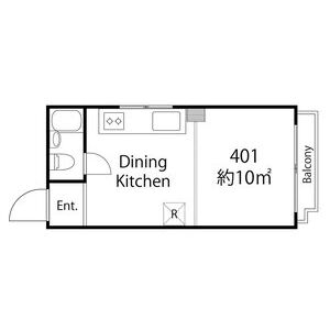 ワンルーム 間取り図