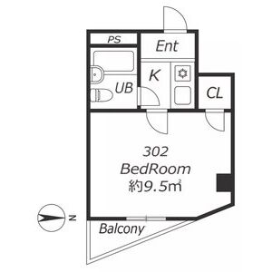 ワンルーム 間取り図
