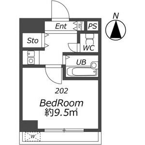 ワンルーム 間取り図