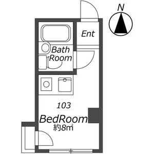 ワンルーム 間取り図