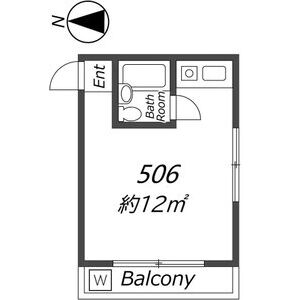 ワンルーム 間取り図