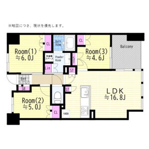 3LDK 間取り図