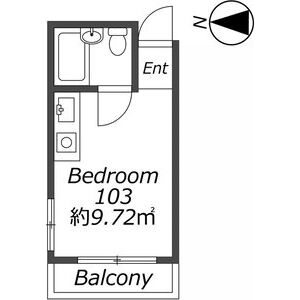 ワンルーム 間取り図