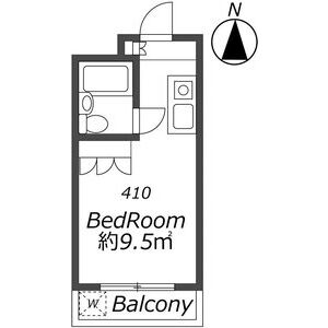 ワンルーム 間取り図