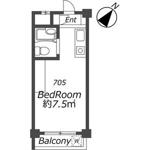 ワンルーム 間取り図