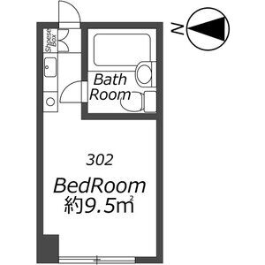 ワンルーム 間取り図