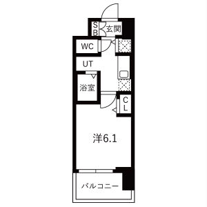 ワンルーム 間取り図