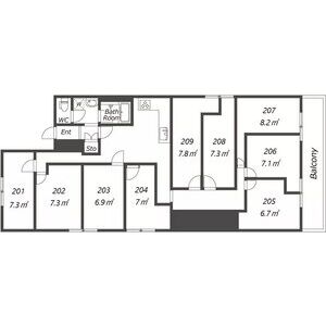 ワンルーム 間取り図