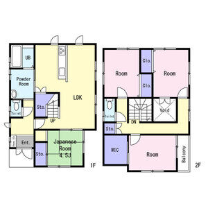 4LDK 間取り図