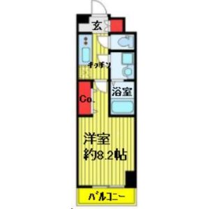 1K 間取り図