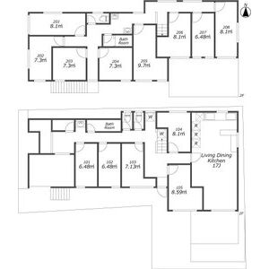 ワンルーム 間取り図
