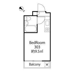 ワンルーム 間取り図