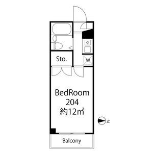 ワンルーム 間取り図