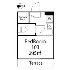 ワンルーム 間取り図