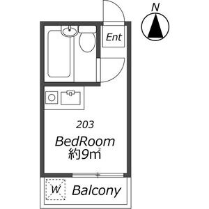 ワンルーム 間取り図