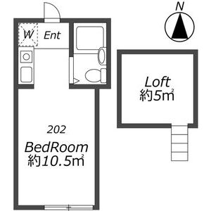 ワンルーム 間取り図
