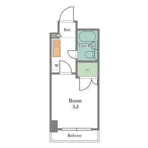 1K 間取り図