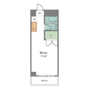 ワンルーム 間取り図