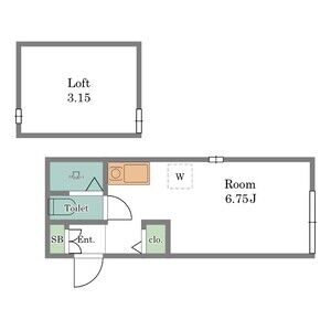 ワンルーム 間取り図