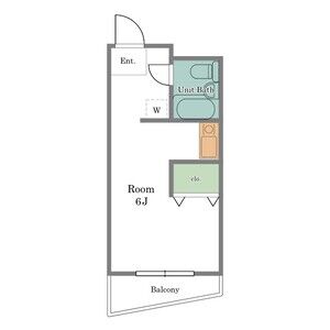 ワンルーム 間取り図