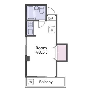 ワンルーム 間取り図