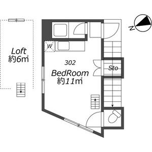 ワンルーム 間取り図