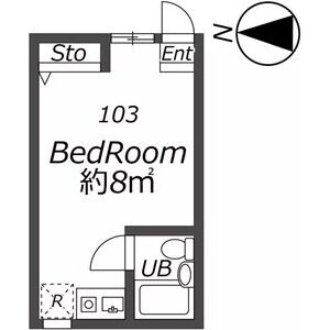 ワンルーム 間取り図