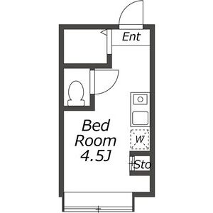 ワンルーム 間取り図