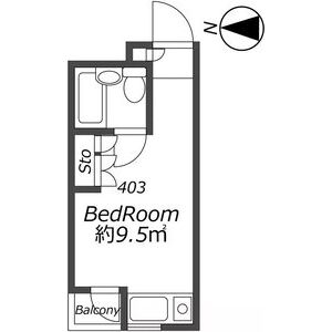 ワンルーム 間取り図