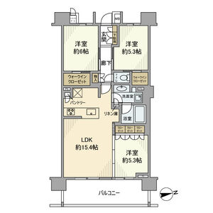 3LDK 間取り図