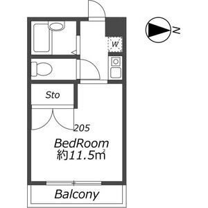 ワンルーム 間取り図