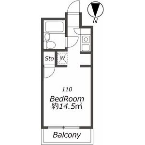 ワンルーム 間取り図