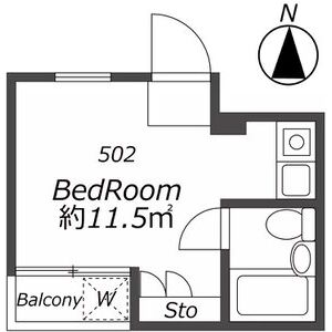 ワンルーム 間取り図